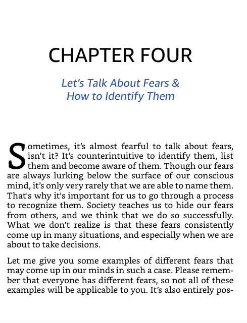 Stop Making Bad Decisions Fears Excerpt